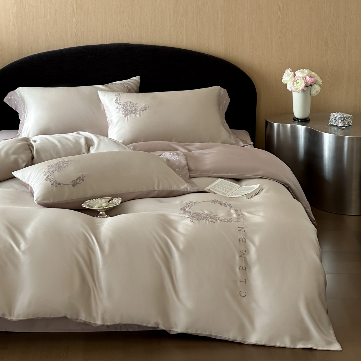 91家纺网 家纺一手货源 找家纺 （总）爱缦 2026新款60s兰精天丝四件套-马吉拉系列-风格二