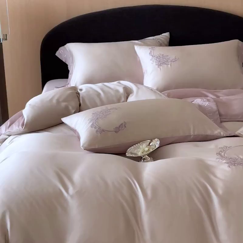 91家纺网 家纺一手货源 找家纺 （总）爱缦 2026新款60s兰精天丝四件套-马吉拉系列-风格二