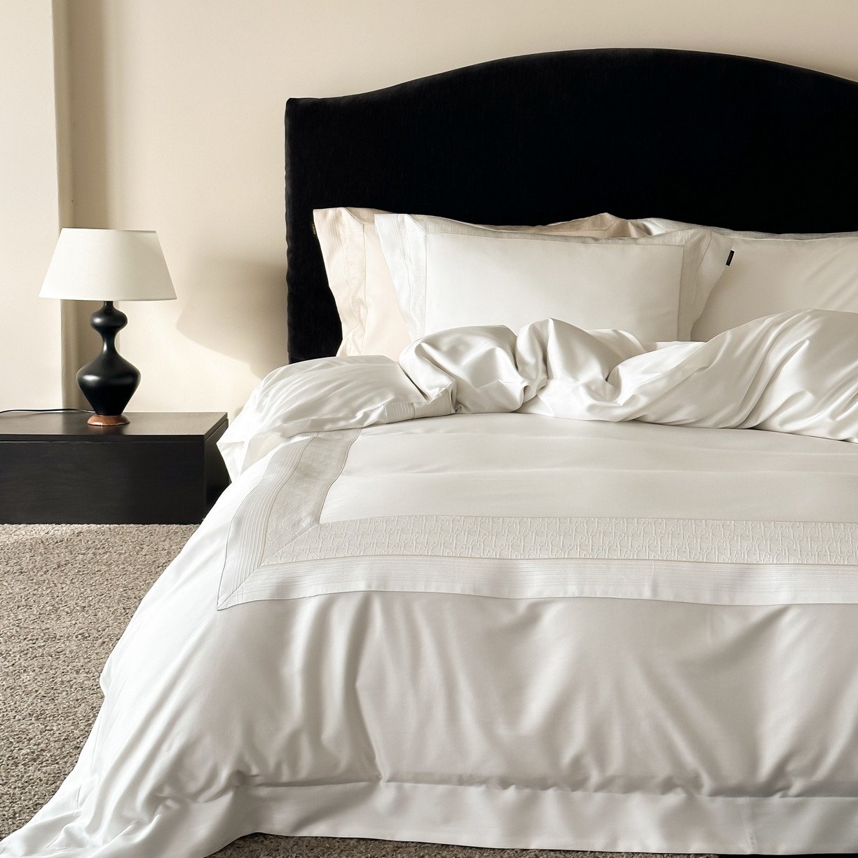 91家纺网 家纺一手货源 找家纺 （总）卡巴伦家纺 2026新款高精密立体压边款四件套-奥黛丽