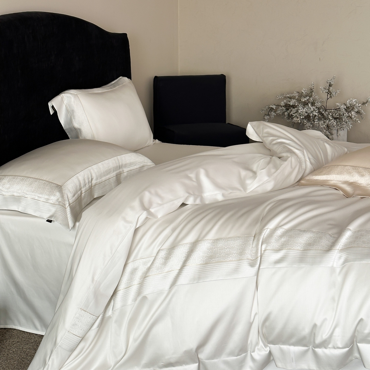 91家纺网 家纺一手货源 找家纺 （总）卡巴伦家纺 2026新款高精密立体压边款四件套-奥黛丽