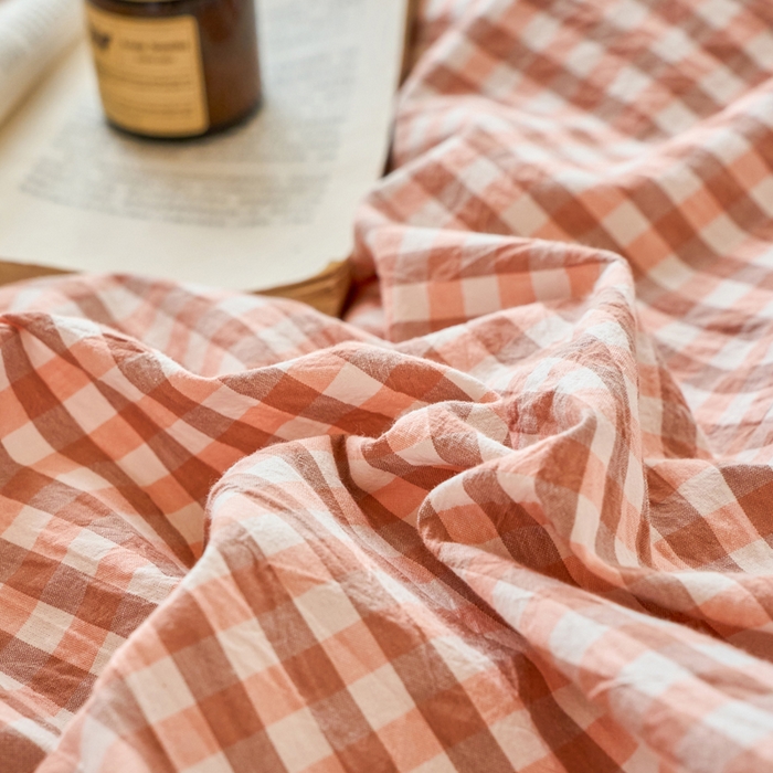 91家纺网 家纺一手货源 找家纺 春皖家纺 2026春夏新款全棉纯棉水洗棉单被套被套单件单品被套 素雅-玉格