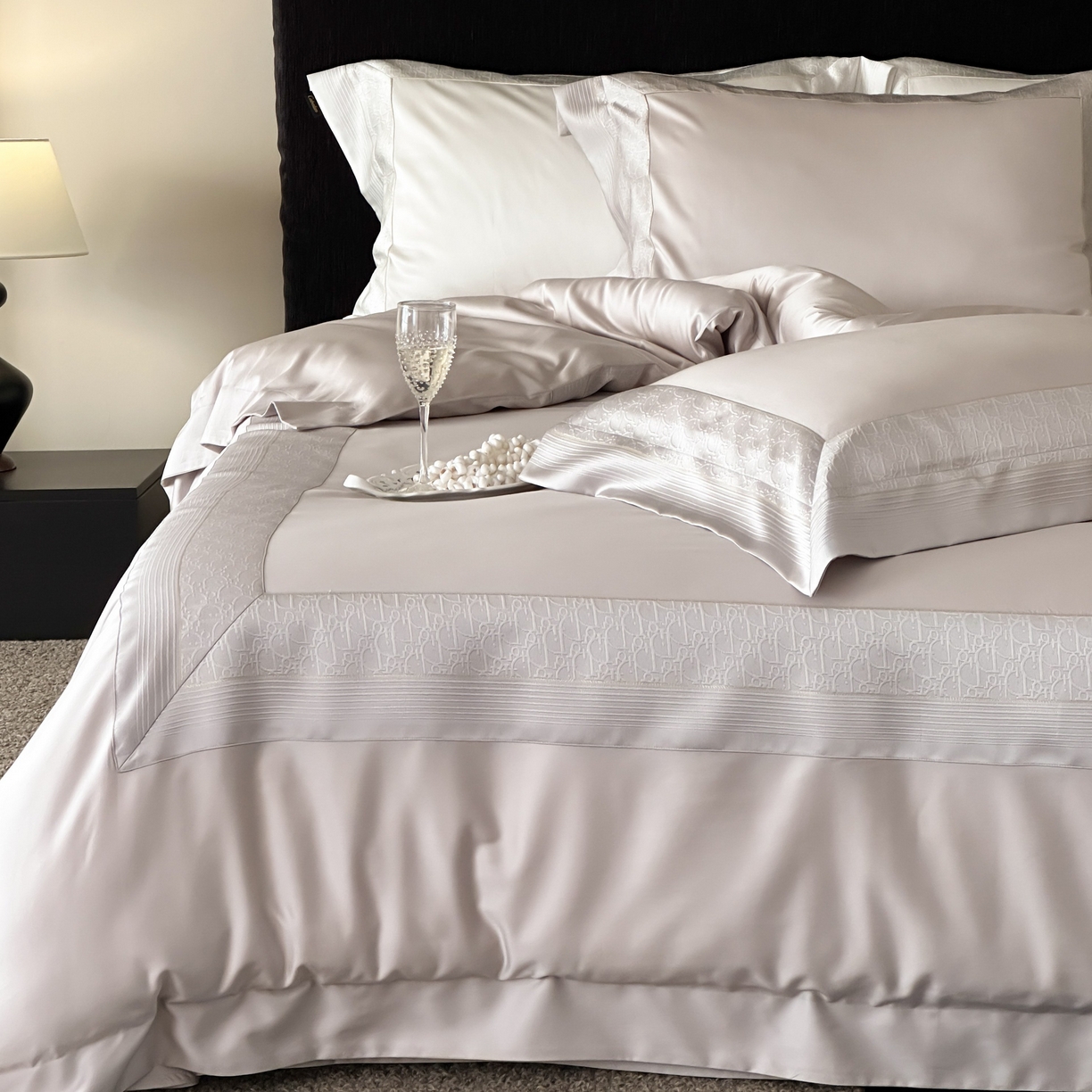 91家纺网 家纺一手货源 找家纺 （总）卡巴伦家纺 2026新款高精密立体压边款四件套-奥黛丽