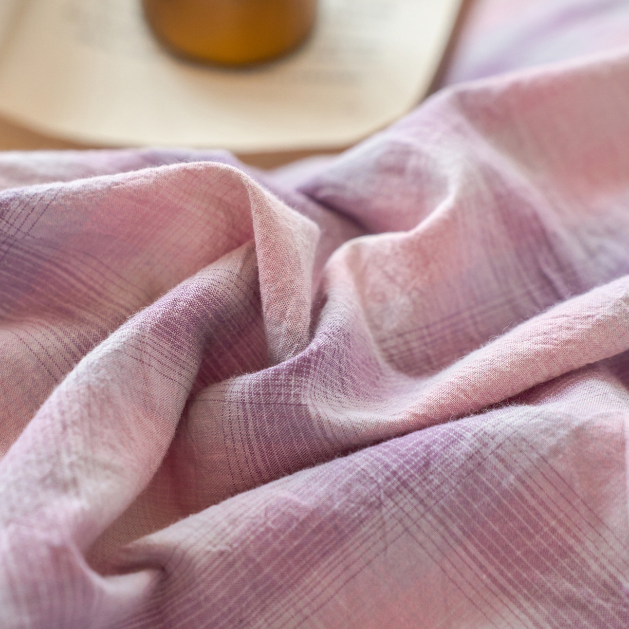 91家纺网 家纺一手货源 找家纺 春皖家纺 2026春夏新款全棉纯棉水洗棉单被套被套单件单品被套 鸢尾紫