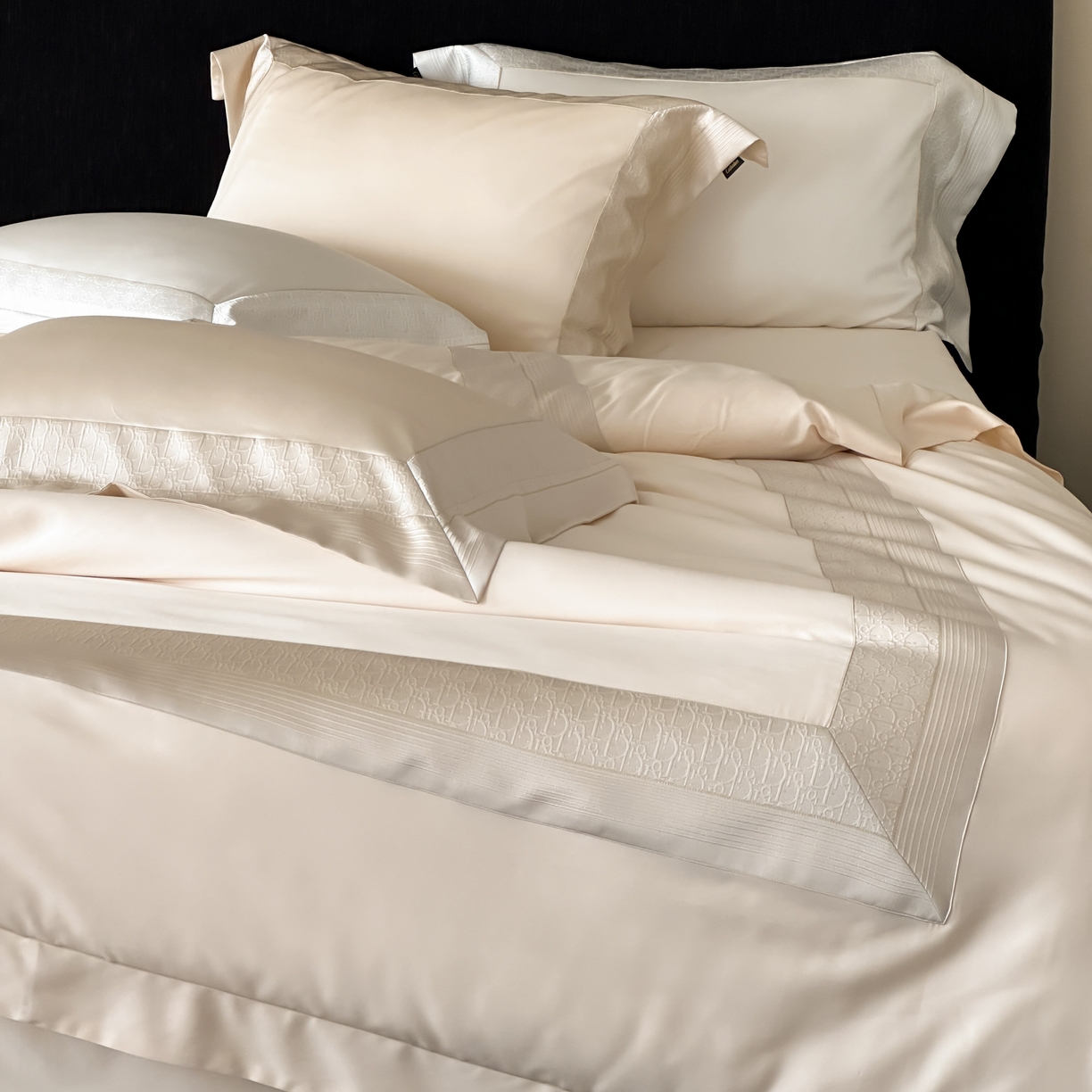 91家纺网 家纺一手货源 找家纺 卡巴伦家纺 2026新款高精密立体压边款四件套-奥黛丽 奥黛丽-香槟