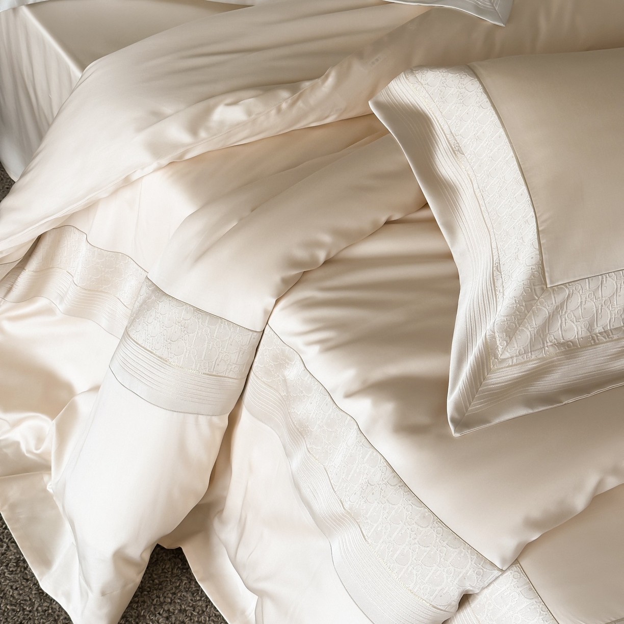 91家纺网 家纺一手货源 找家纺 卡巴伦家纺 2026新款高精密立体压边款四件套-奥黛丽 奥黛丽-香槟