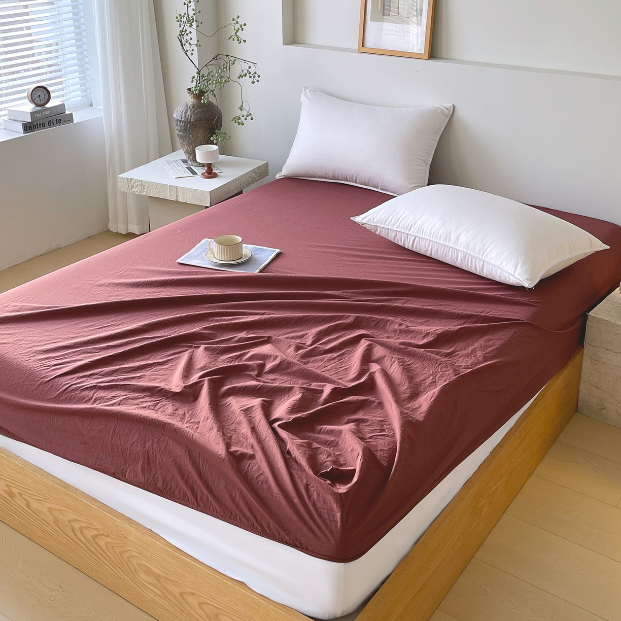 91家纺网 家纺一手货源 找家纺 （总）春皖家纺 2026春夏新款全棉纯棉水洗棉单品系列床笠单件床笠单品-B版单床笠