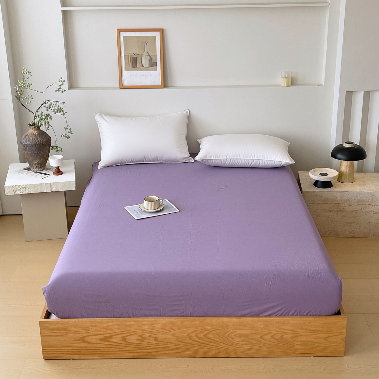 91家纺网 家纺一手货源 找家纺 （总）春皖家纺 2026春夏新款全棉纯棉水洗棉单品系列床笠单件床笠单品-B版单床笠