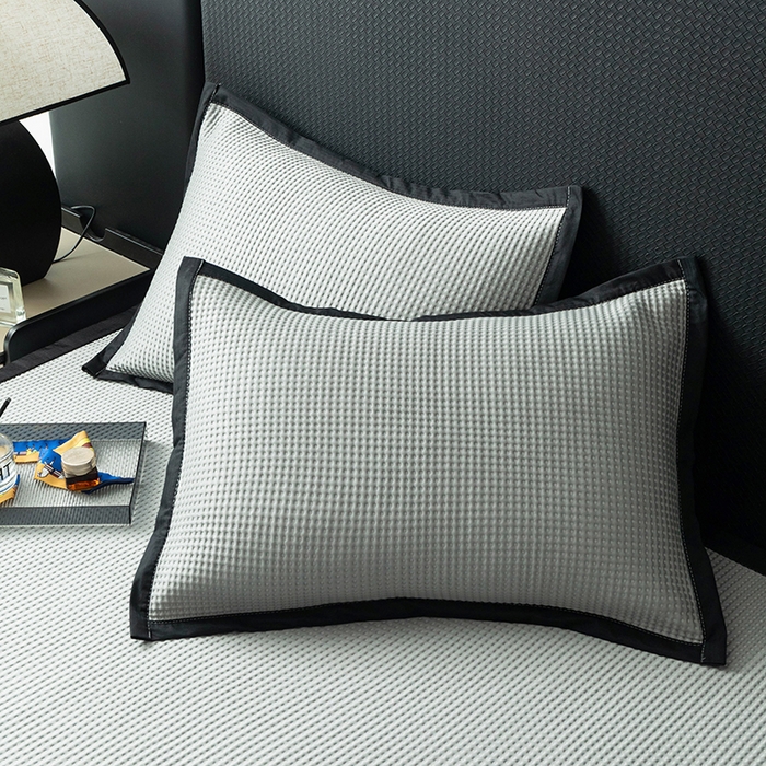 91家纺网 家纺一手货源 找家纺 安哆啦家纺 2026新款480克高端PE冰豆豆软凉席席子 华夫格-高级灰