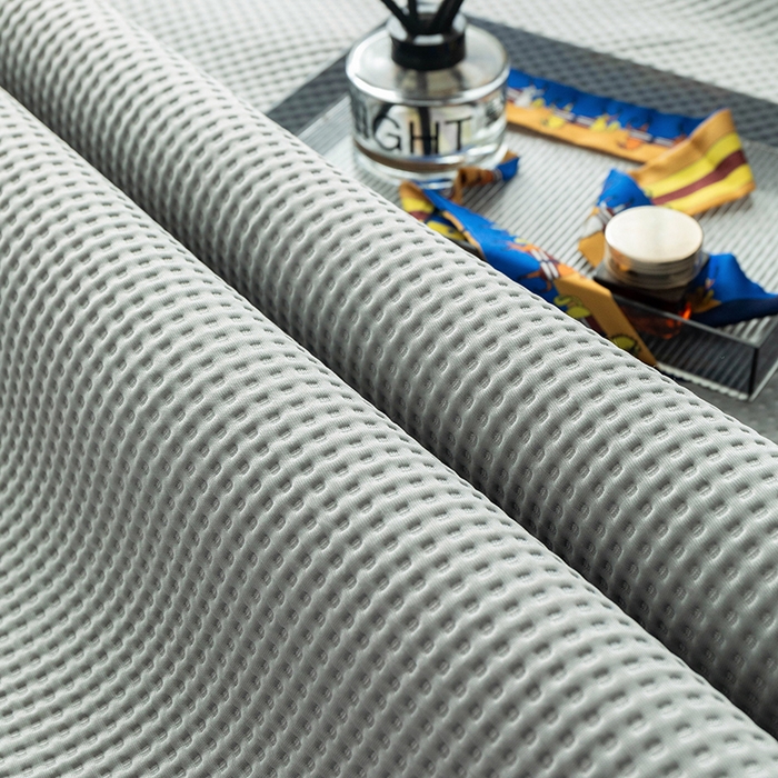 91家纺网 家纺一手货源 找家纺 安哆啦家纺 2026新款480克高端PE冰豆豆软凉席席子 华夫格-高级灰