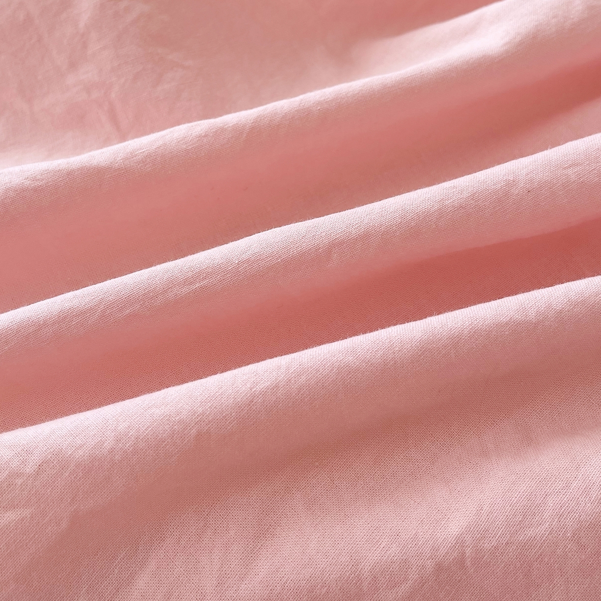 91家纺网 家纺一手货源 找家纺 春皖家纺 2026春夏新款全棉纯棉水洗棉单品系列床笠单件床笠单品-B版单床笠 樱花粉