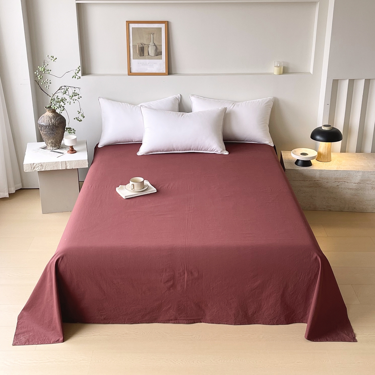 91家纺网 家纺一手货源 找家纺 （总）春皖家纺 2026春夏新款全棉纯棉水洗棉单品系列床单单件床单单品-B版单床单