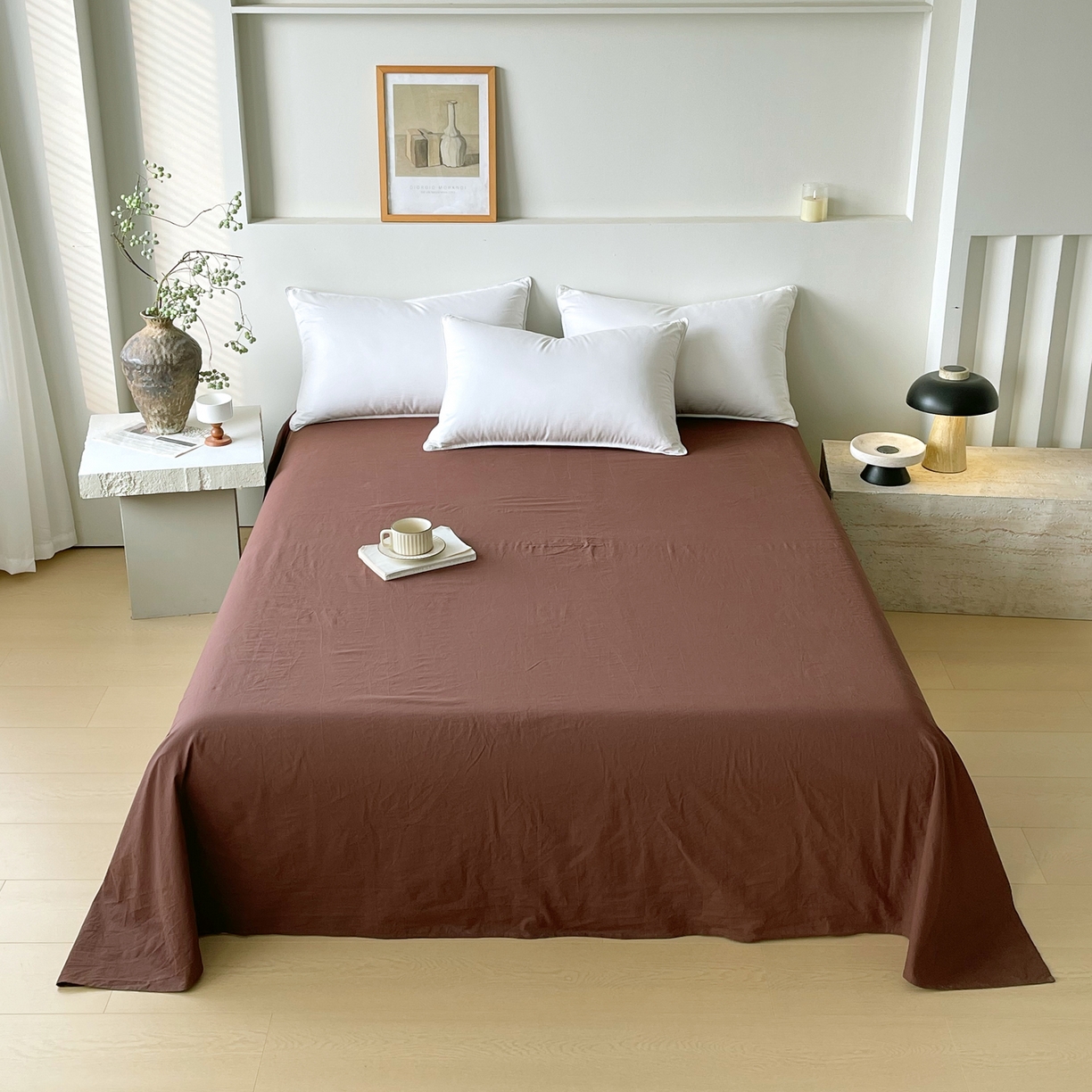 91家纺网 家纺一手货源 找家纺 （总）春皖家纺 2026春夏新款全棉纯棉水洗棉单品系列床单单件床单单品-B版单床单