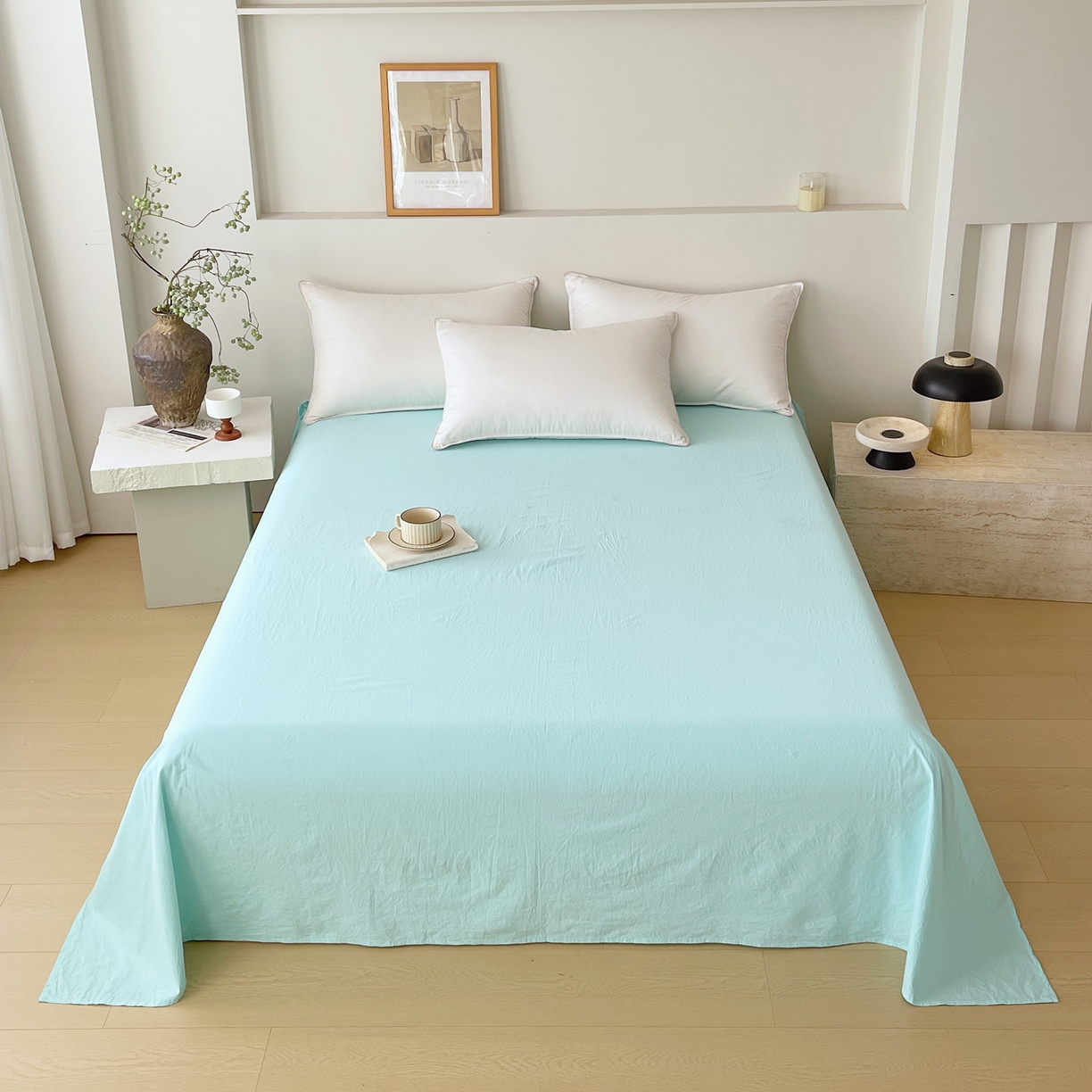 91家纺网 家纺一手货源 找家纺 （总）春皖家纺 2026春夏新款全棉纯棉水洗棉单品系列床单单件床单单品-B版单床单