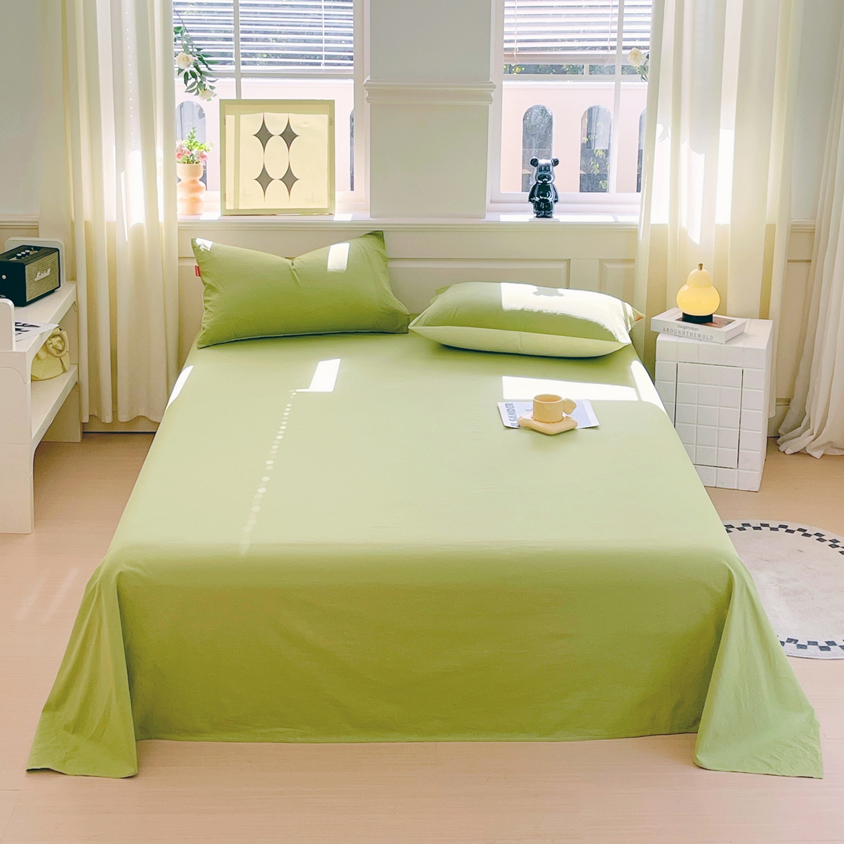 91家纺网 家纺一手货源 找家纺 （总）春皖家纺 2026春夏新款全棉纯棉水洗棉单品系列床单单件床单单品-B版单床单