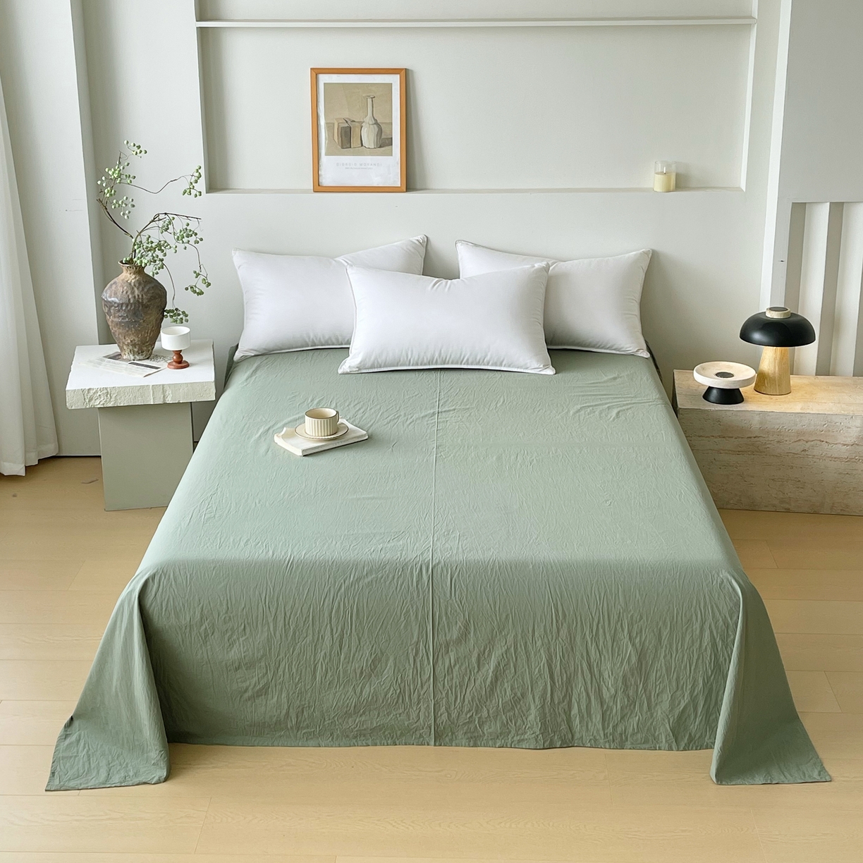 91家纺网 家纺一手货源 找家纺 （总）春皖家纺 2026春夏新款全棉纯棉水洗棉单品系列床单单件床单单品-B版单床单