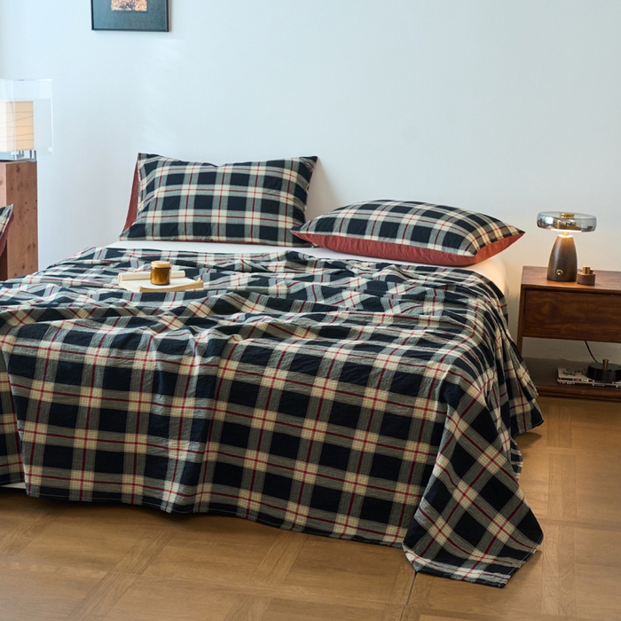 91家纺网 家纺一手货源 找家纺 （总）春皖家纺 2026春夏新款全棉纯棉水洗棉单品系列床单单件床单单品-A版单床单