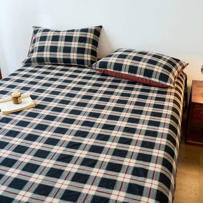 91家纺网 家纺一手货源 找家纺 （总）春皖家纺 2026春夏新款全棉纯棉水洗棉单品系列床单单件床单单品-A版单床单