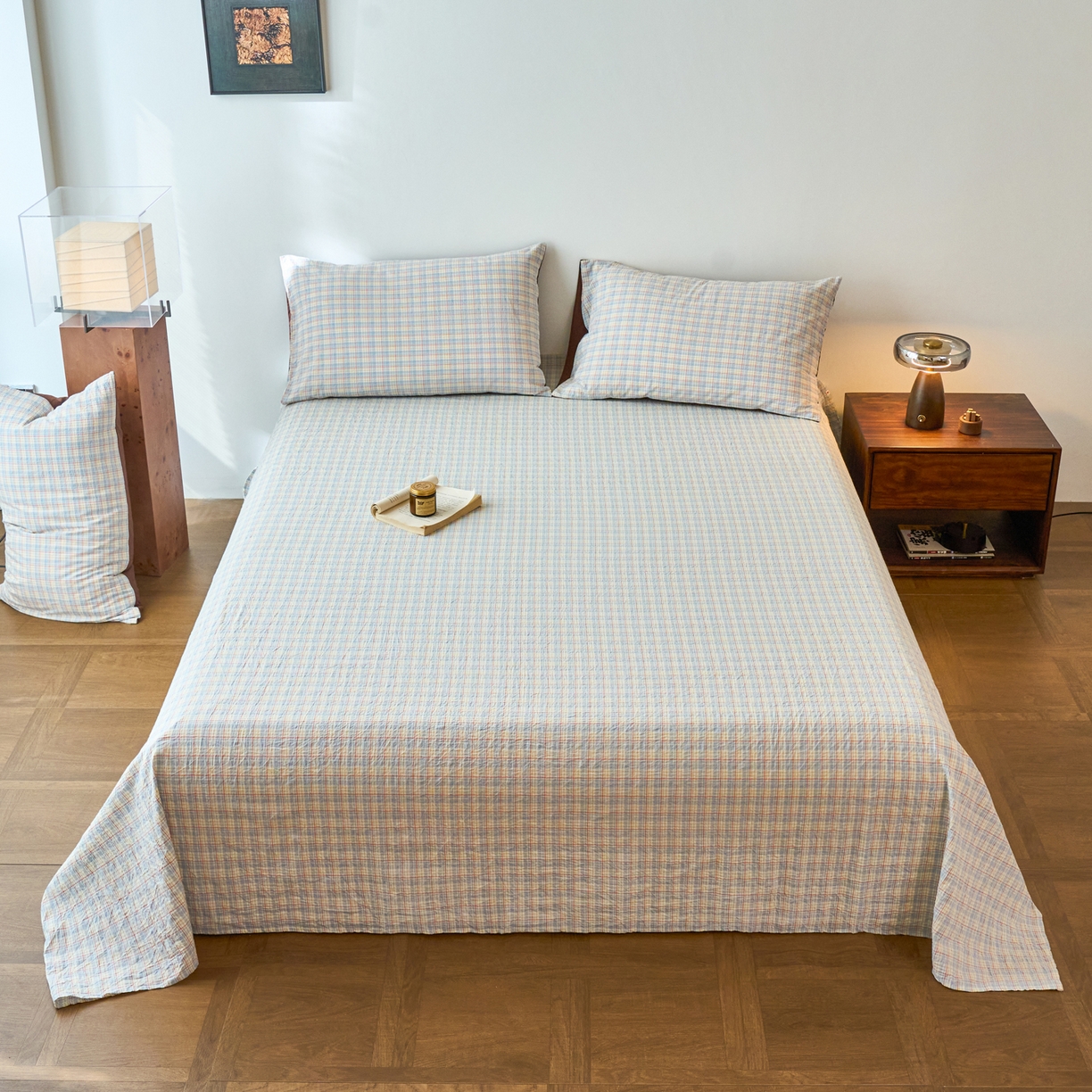 91家纺网 家纺一手货源 找家纺 （总）春皖家纺 2026春夏新款全棉纯棉水洗棉单品系列床单单件床单单品-A版单床单