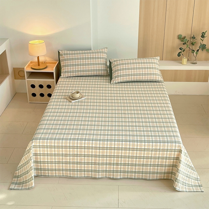 91家纺网 家纺一手货源 找家纺 （总）春皖家纺 2026春夏新款全棉纯棉水洗棉单品系列床单单件床单单品-A版单床单