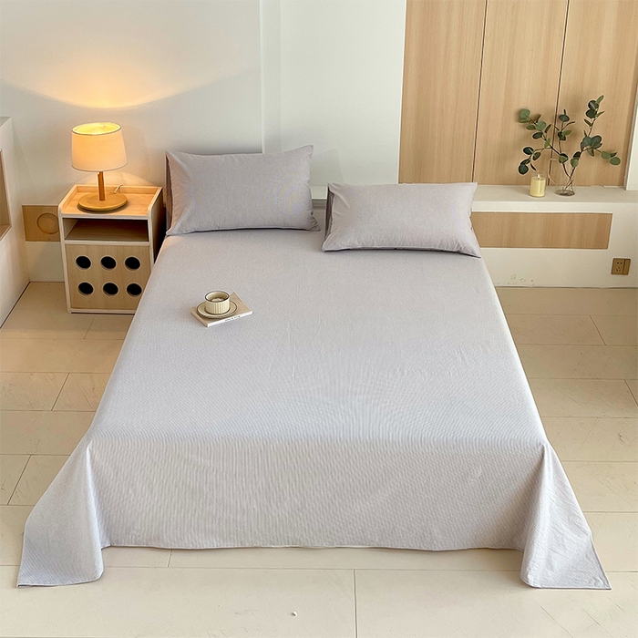 91家纺网 家纺一手货源 找家纺 （总）春皖家纺 2026春夏新款全棉纯棉水洗棉单品系列床单单件床单单品-A版单床单