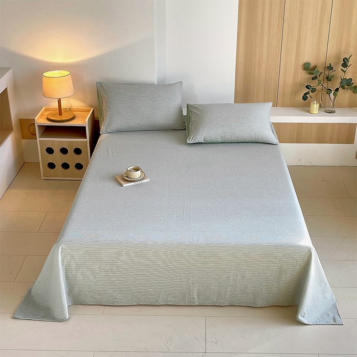 91家纺网 家纺一手货源 找家纺 （总）春皖家纺 2026春夏新款全棉纯棉水洗棉单品系列床单单件床单单品-A版单床单