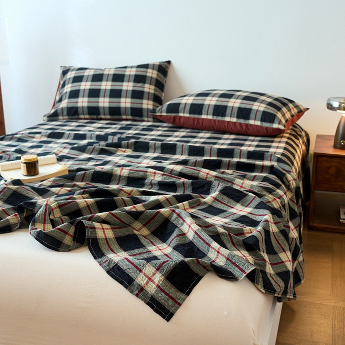 91家纺网 家纺一手货源 找家纺 春皖家纺 2026春夏新款全棉纯棉水洗棉单品系列床单单件床单单品-A版单床单 赫槿