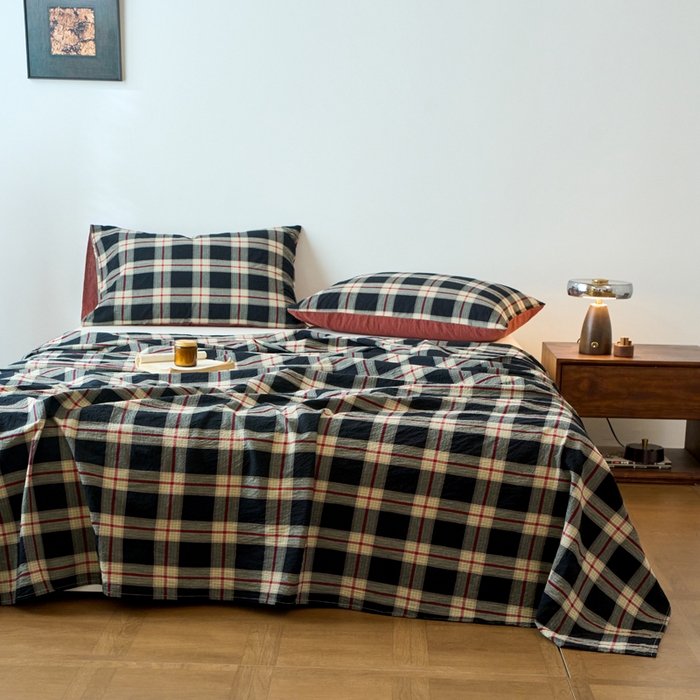 91家纺网 家纺一手货源 找家纺 春皖家纺 2026春夏新款全棉纯棉水洗棉单品系列床单单件床单单品-A版单床单 赫槿