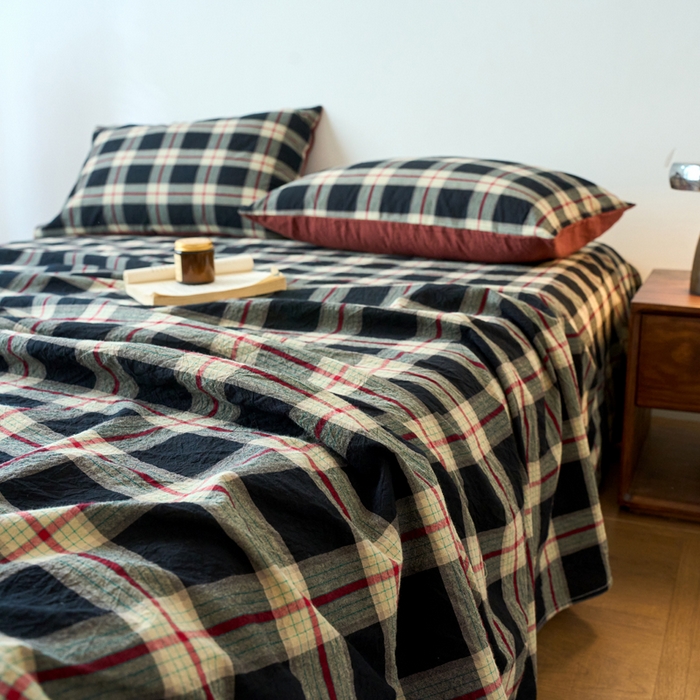 91家纺网 家纺一手货源 找家纺 春皖家纺 2026春夏新款全棉纯棉水洗棉单品系列床单单件床单单品-A版单床单 赫槿