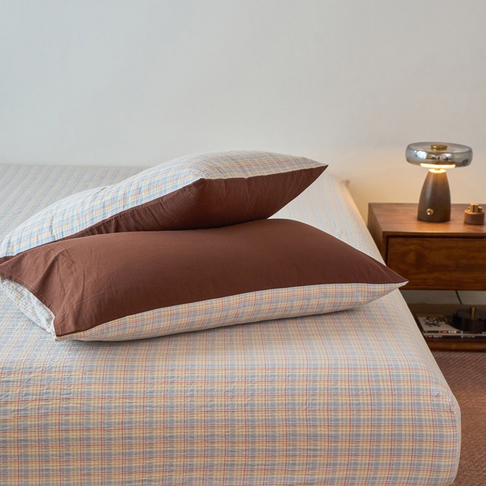 91家纺网 家纺一手货源 找家纺 春皖家纺 2026春夏新款全棉纯棉水洗棉单品系列床笠单件床笠单品-A版单床笠 春风格