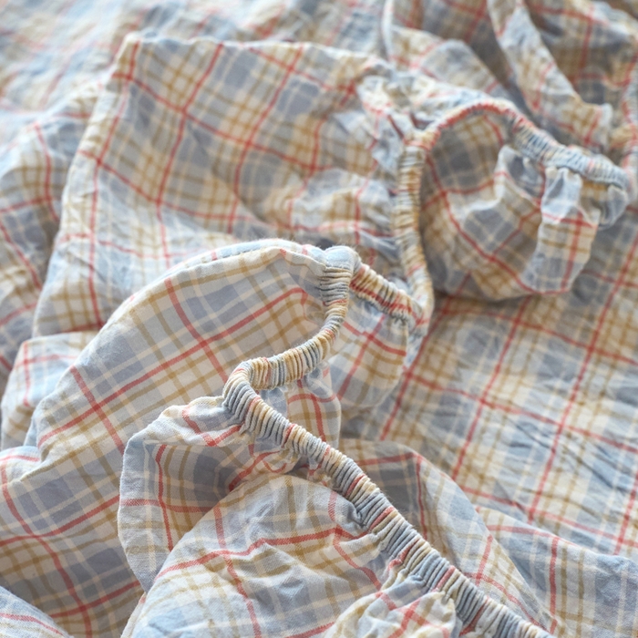 91家纺网 家纺一手货源 找家纺 春皖家纺 2026春夏新款全棉纯棉水洗棉单品系列床笠单件床笠单品-A版单床笠 春风格