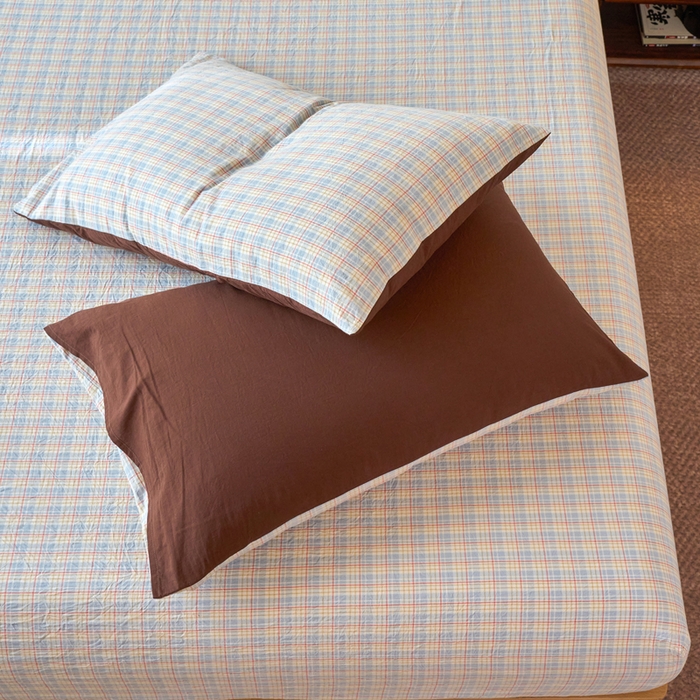 91家纺网 家纺一手货源 找家纺 春皖家纺 2026春夏新款全棉纯棉水洗棉单品系列床笠单件床笠单品-A版单床笠 春风格