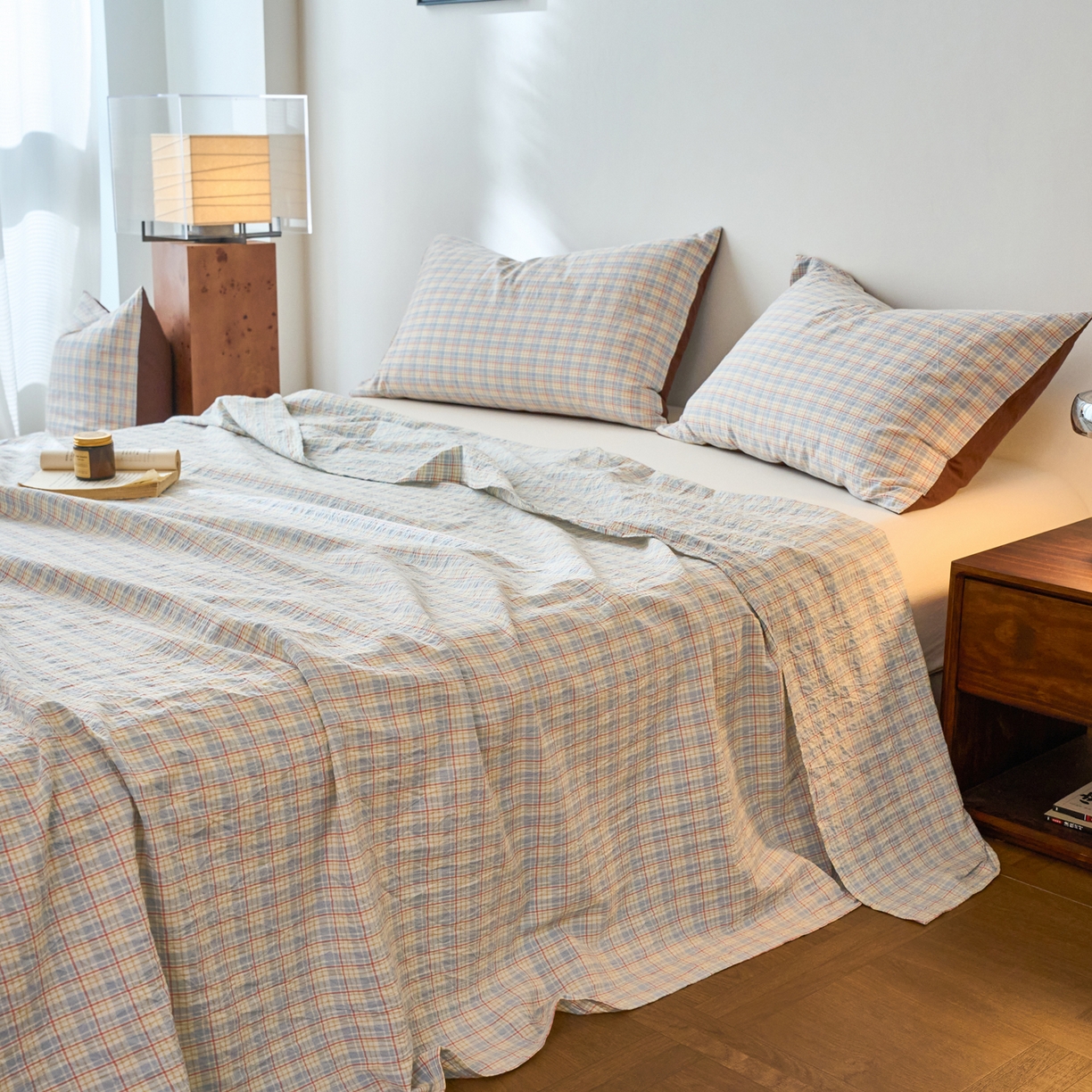 91家纺网 家纺一手货源 找家纺 春皖家纺 2026春夏新款全棉纯棉水洗棉单品系列床单单件床单单品-A版单床单 春风格