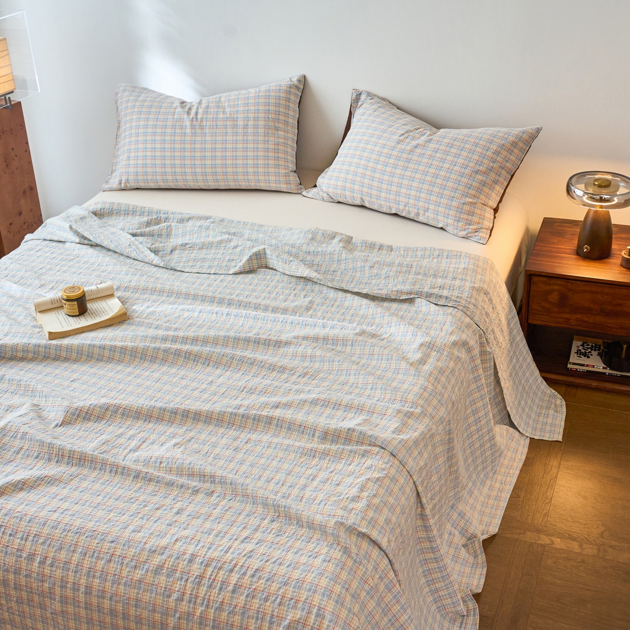 91家纺网 家纺一手货源 找家纺 春皖家纺 2026春夏新款全棉纯棉水洗棉单品系列床单单件床单单品-A版单床单 春风格