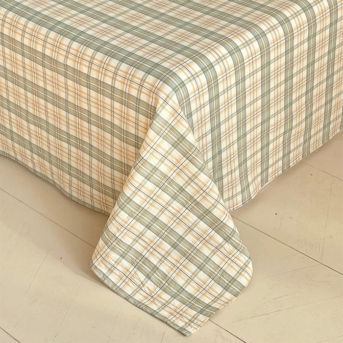 91家纺网 家纺一手货源 找家纺 春皖家纺 2026春夏新款全棉纯棉水洗棉单品系列床单单件床单单品-A版单床单 翠竹-果条