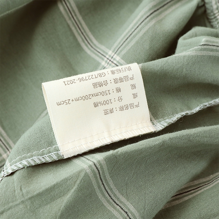 91家纺网 家纺一手货源 找家纺 春皖家纺 2026春夏新款全棉纯棉水洗棉单品系列床笠单件床笠单品-A版单床笠 素雅-韵绿