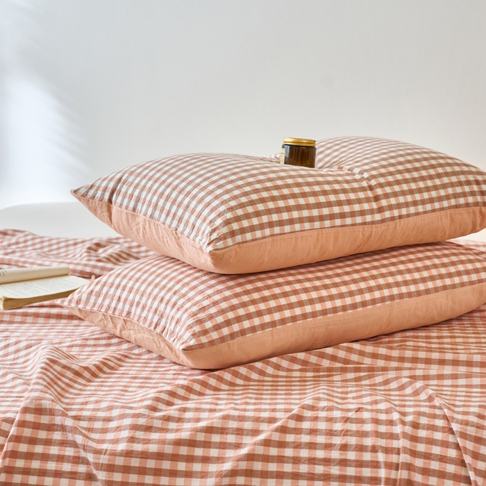 91家纺网 家纺一手货源 找家纺 春皖家纺 2026春夏新款全棉纯棉水洗棉单品系列床单单件床单单品-A版单床单 素雅-玉格