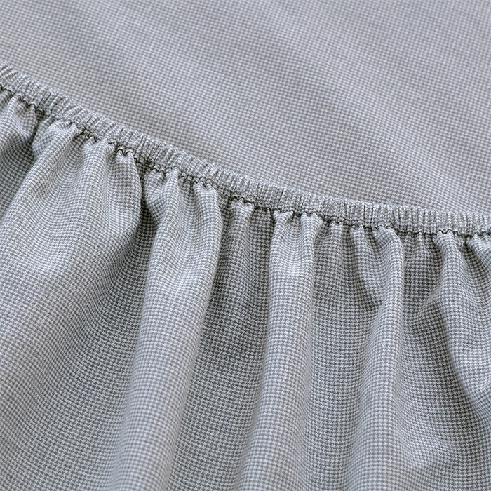 91家纺网 家纺一手货源 找家纺 春皖家纺 2026春夏新款全棉纯棉水洗棉单品系列床笠单件床笠单品-A版单床笠 细条蓝