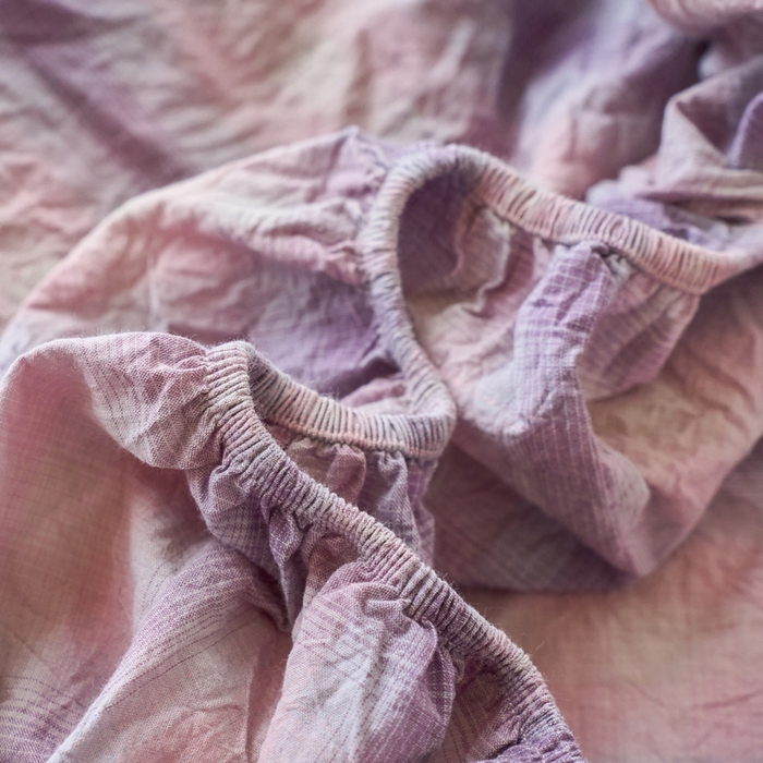 91家纺网 家纺一手货源 找家纺 春皖家纺 2026春夏新款全棉纯棉水洗棉单品系列床笠单件床笠单品-A版单床笠 鸢尾紫