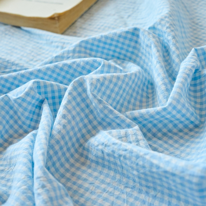 91家纺网 家纺一手货源 找家纺 春皖家纺 2026春夏新款全棉纯棉水洗棉单品系列床单单件床单单品-A版单床单 月光蓝