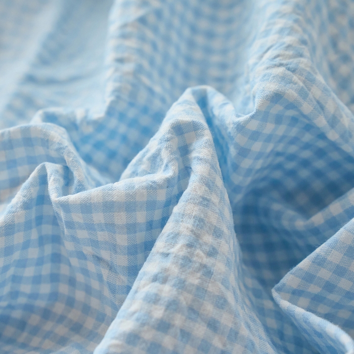 91家纺网 家纺一手货源 找家纺 春皖家纺 2026春夏新款全棉纯棉水洗棉单品系列床笠单件床笠单品-A版单床笠 月光蓝