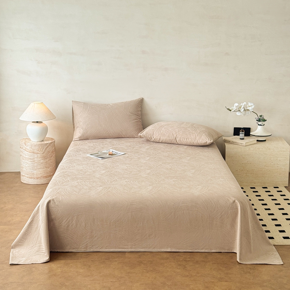 91家纺网 家纺一手货源 找家纺 （总）眠博士 2026新款全棉提花床单单床单床单单件