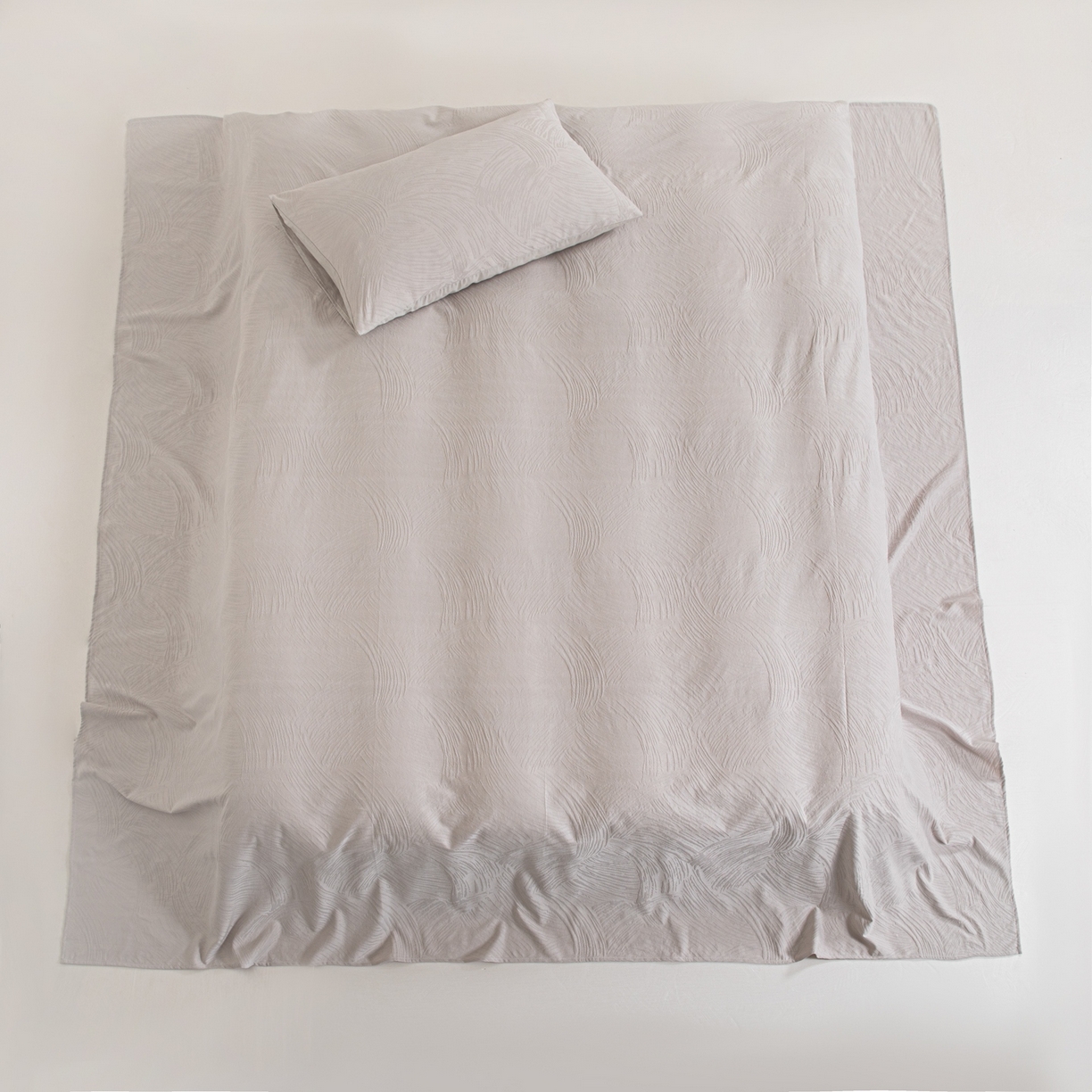 91家纺网 家纺一手货源 找家纺 眠博士 2026新款全棉提花床单单床单床单单件 月岛弥生-灰