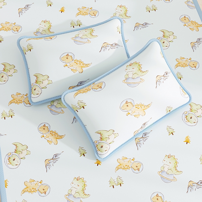 91家纺网 家纺一手货源 找家纺 （总）奇丝雅 2026夏季A类数码印花卡通冰丝凉席枕套凉感家用儿童可机洗单人学生宿舍48×74