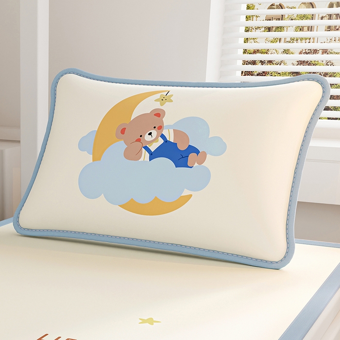 91家纺网 家纺一手货源 找家纺 （总）奇丝雅 2026夏季A类数码印花卡通冰丝凉席枕套凉感家用儿童可机洗单人学生宿舍48×74