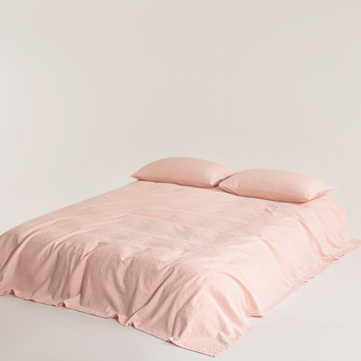 眠博士 2026新款全棉提花床单单床单床单单件 杏影-粉