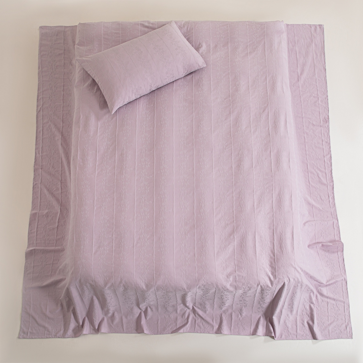 91家纺网 家纺一手货源 找家纺 眠博士 2026新款全棉提花床单单床单床单单件 花间梦-紫