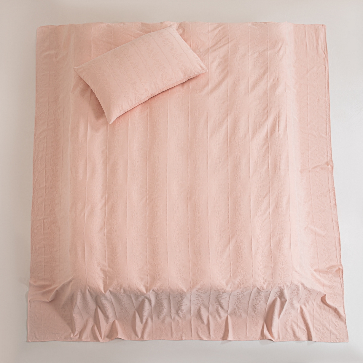 91家纺网 家纺一手货源 找家纺 眠博士 2026新款全棉提花床单单床单床单单件 花间梦-粉