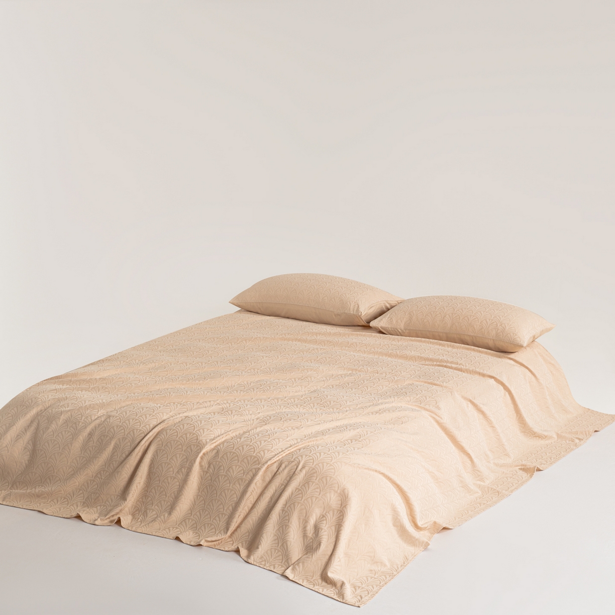 眠博士 2026新款全棉提花床单单床单床单单件 杏影-卡其