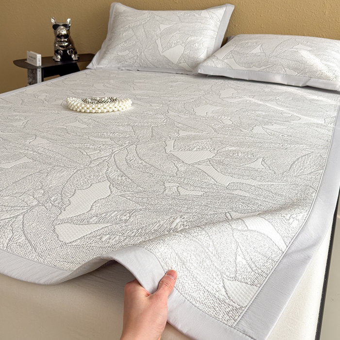 91家纺网 家纺一手货源 找家纺 （总）耀悦家纺 2026年新款乙纶华夫格冰丝凉席床笠款ins风轻奢简约风凉席席子