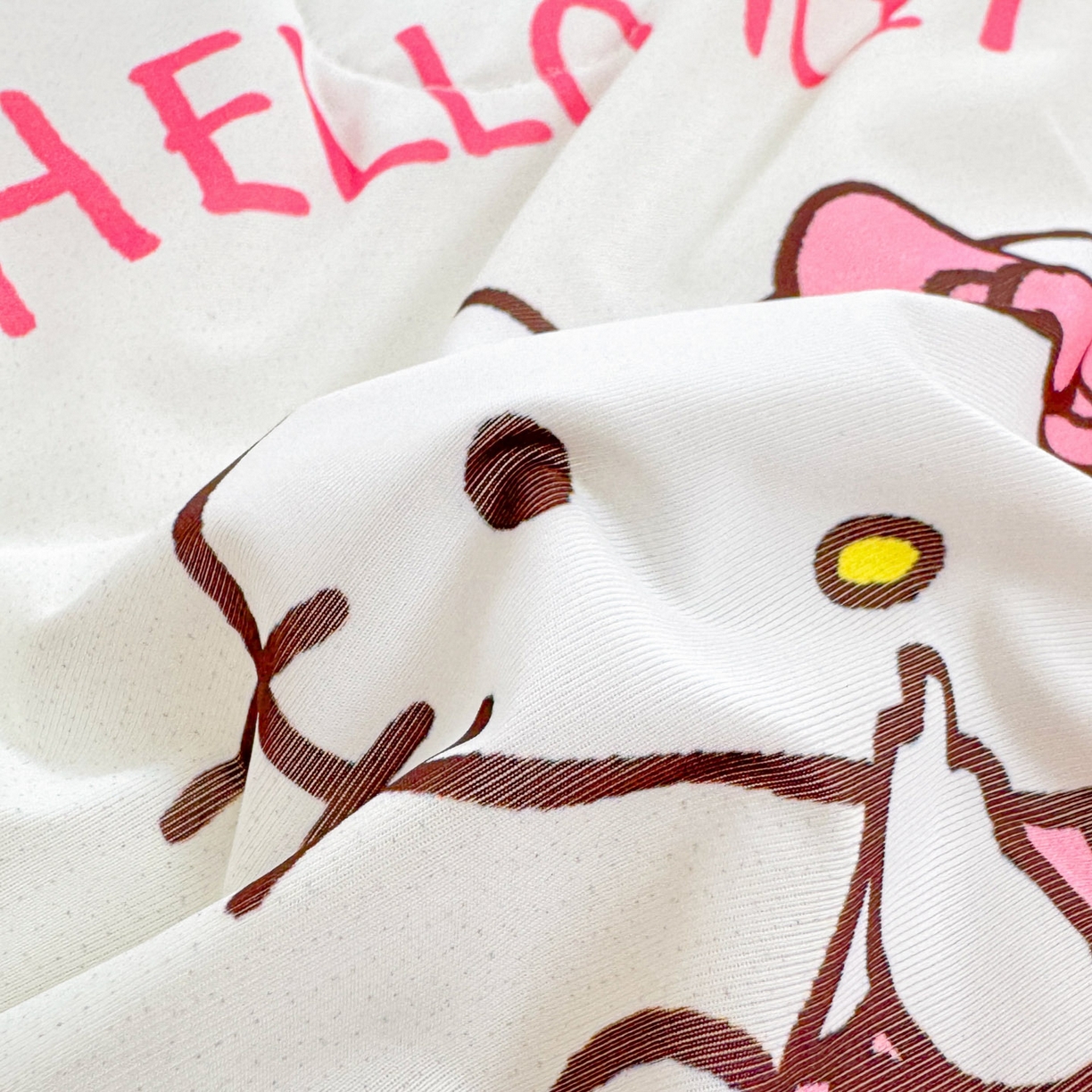 91家纺网 家纺一手货源 找家纺 博雅 2026新款三丽鸥A类仿锦氨组合小冰皮夏被夏凉被空调被凉席席子 小版-爱心KT